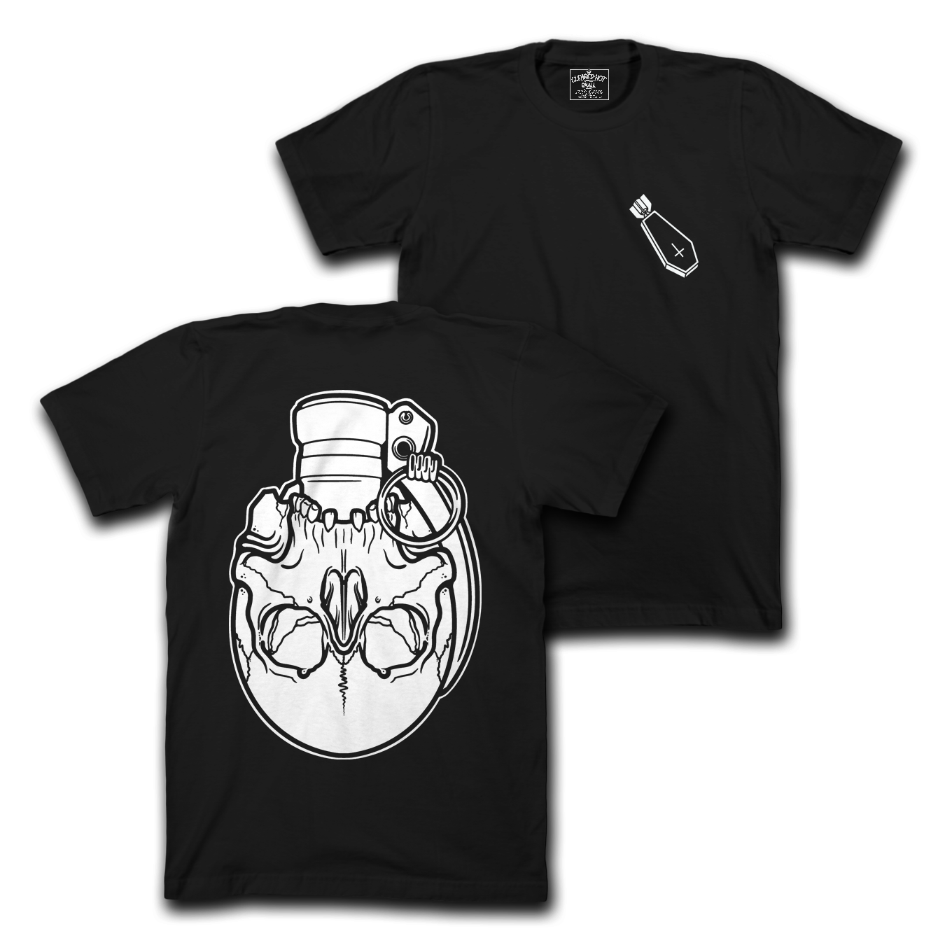 SKELLY FRAG - BLACK TEE