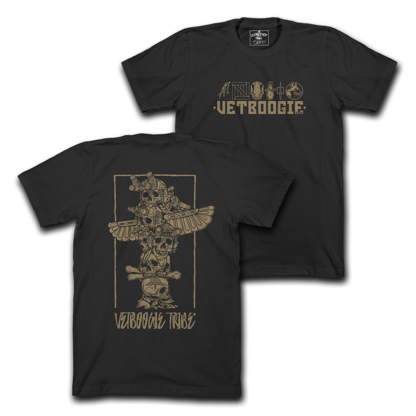 VETBOOGIE TRIBE - TEE BLK *PREORDER*