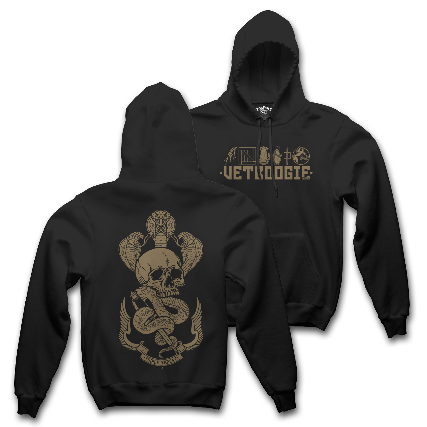 VETBOOGIE TRIPLE THREAT - HOOD BLK *PREORDER*
