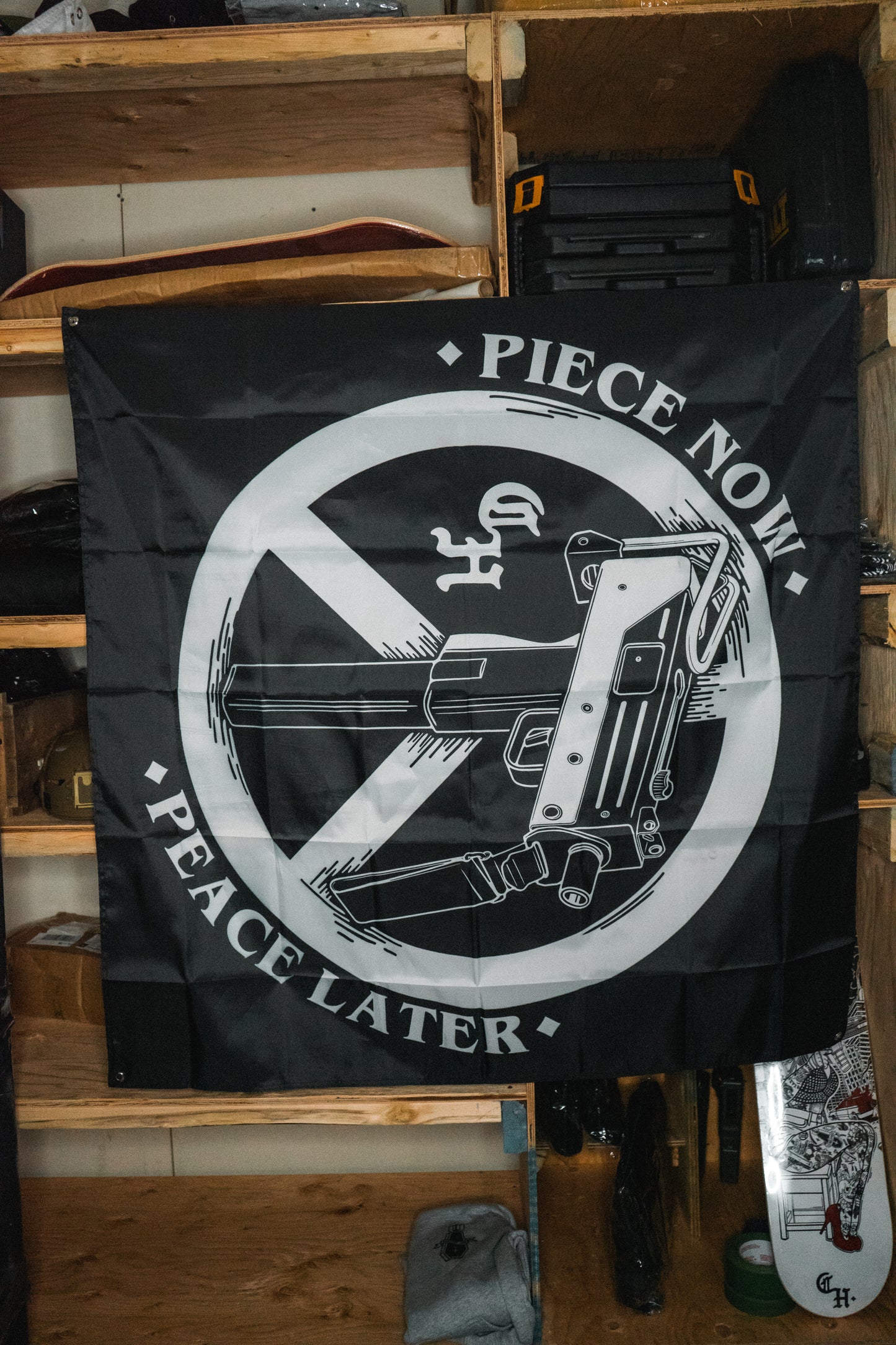 PIECE NOW PEACE LATER - FLAG