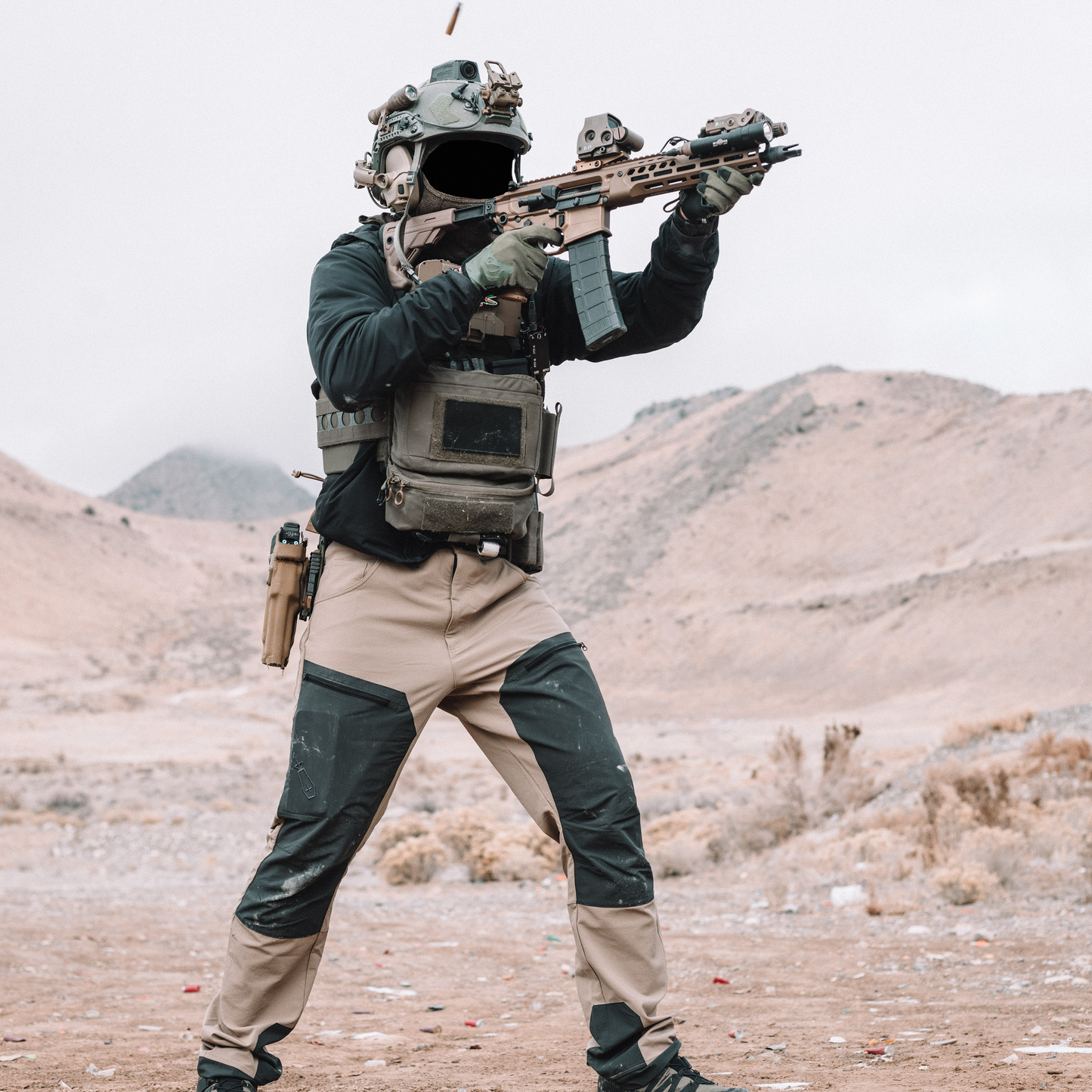 FURTIVE PANTS - TAN/GREY