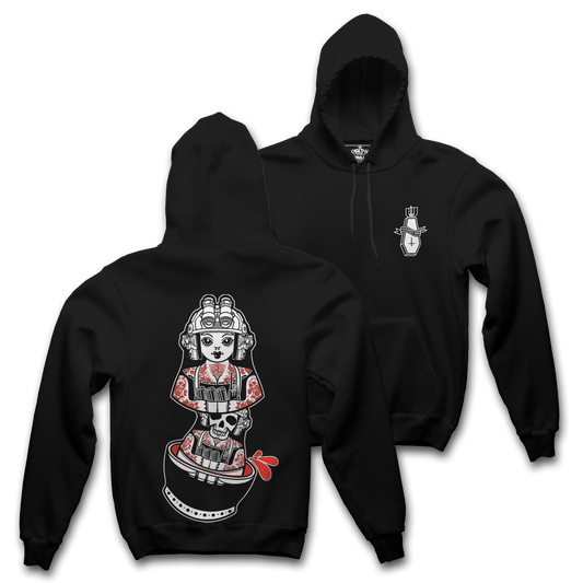 RUSSIAN WAR DOLL - BLK HOOD