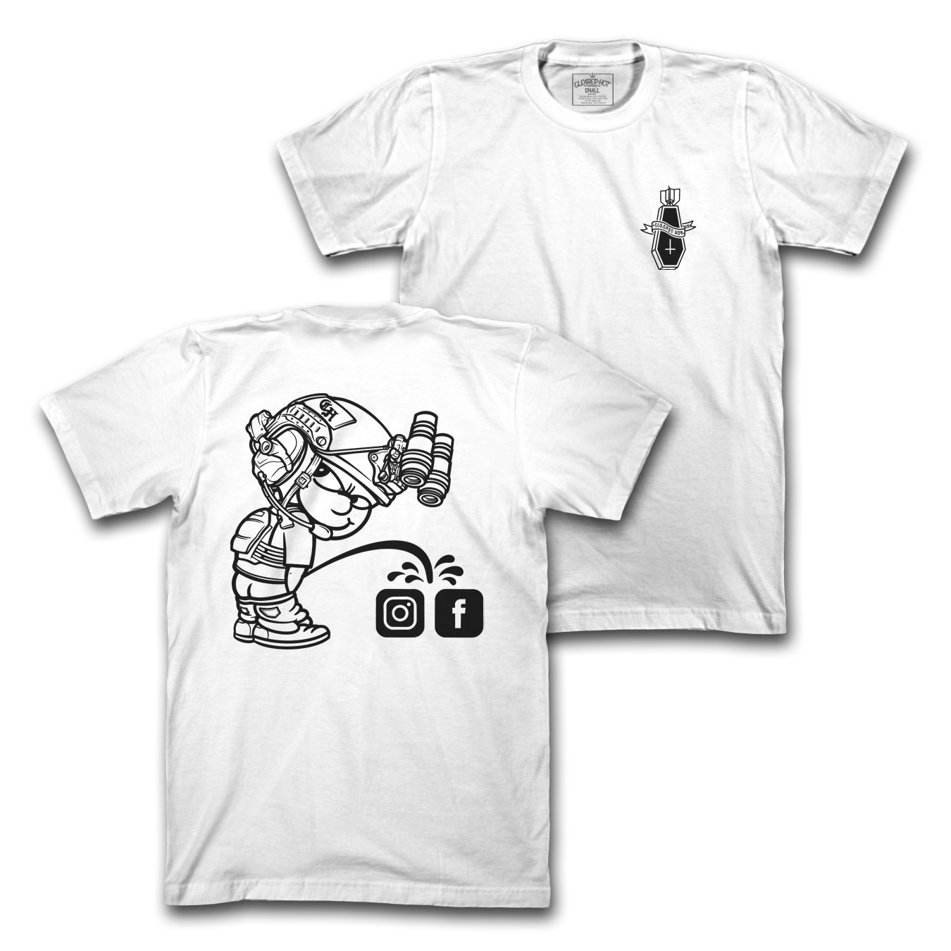 SHADOW BAN - WHITE TEE