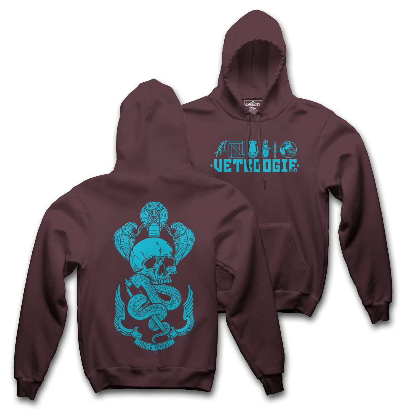 VETBOOGIE TRIPLE THREAT - HOOD MAROON *PREORDER*
