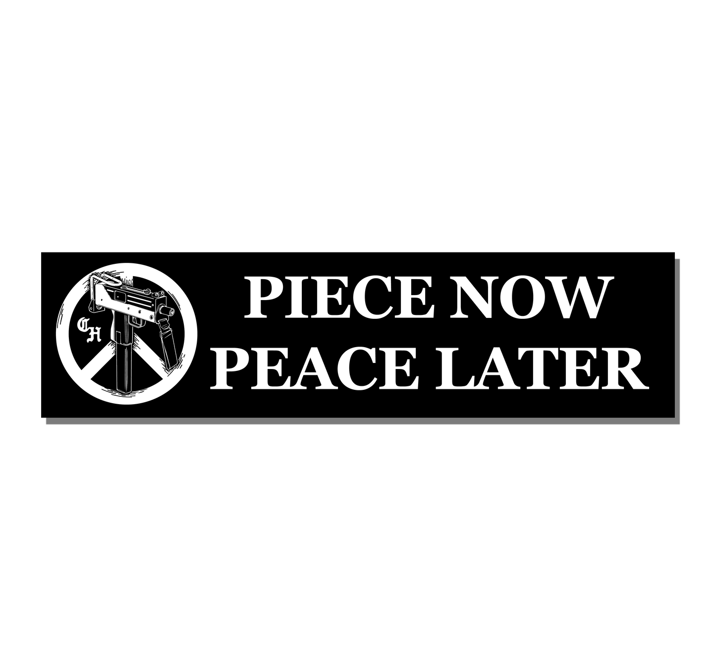 PEICE NOW - BUMPER STICKER