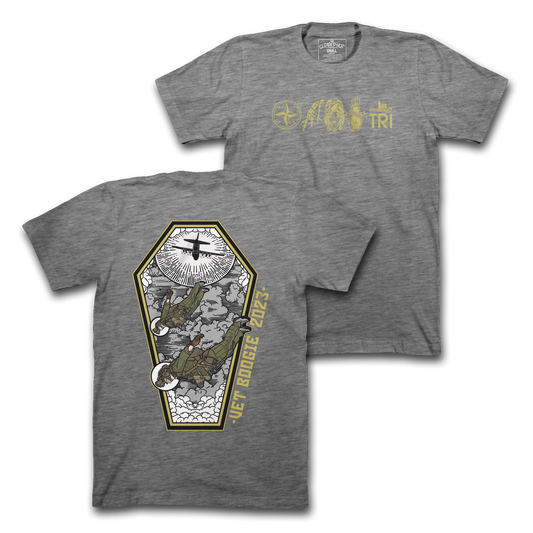 DOUBLE ANGLE - GREY TEE