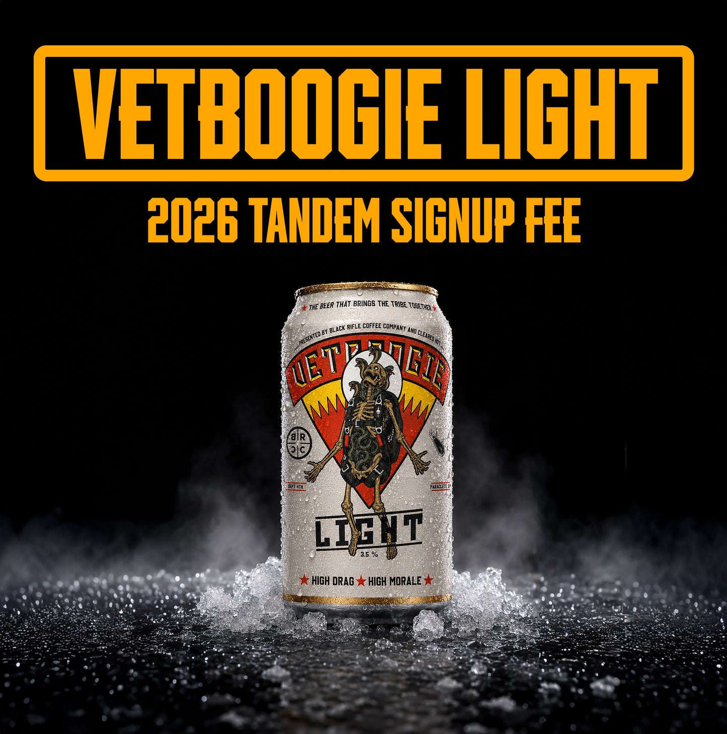 VETBOOGIE LIGHT 2026 - PARACLETE XP - SIGNUP FEE (Tandem jumper)
